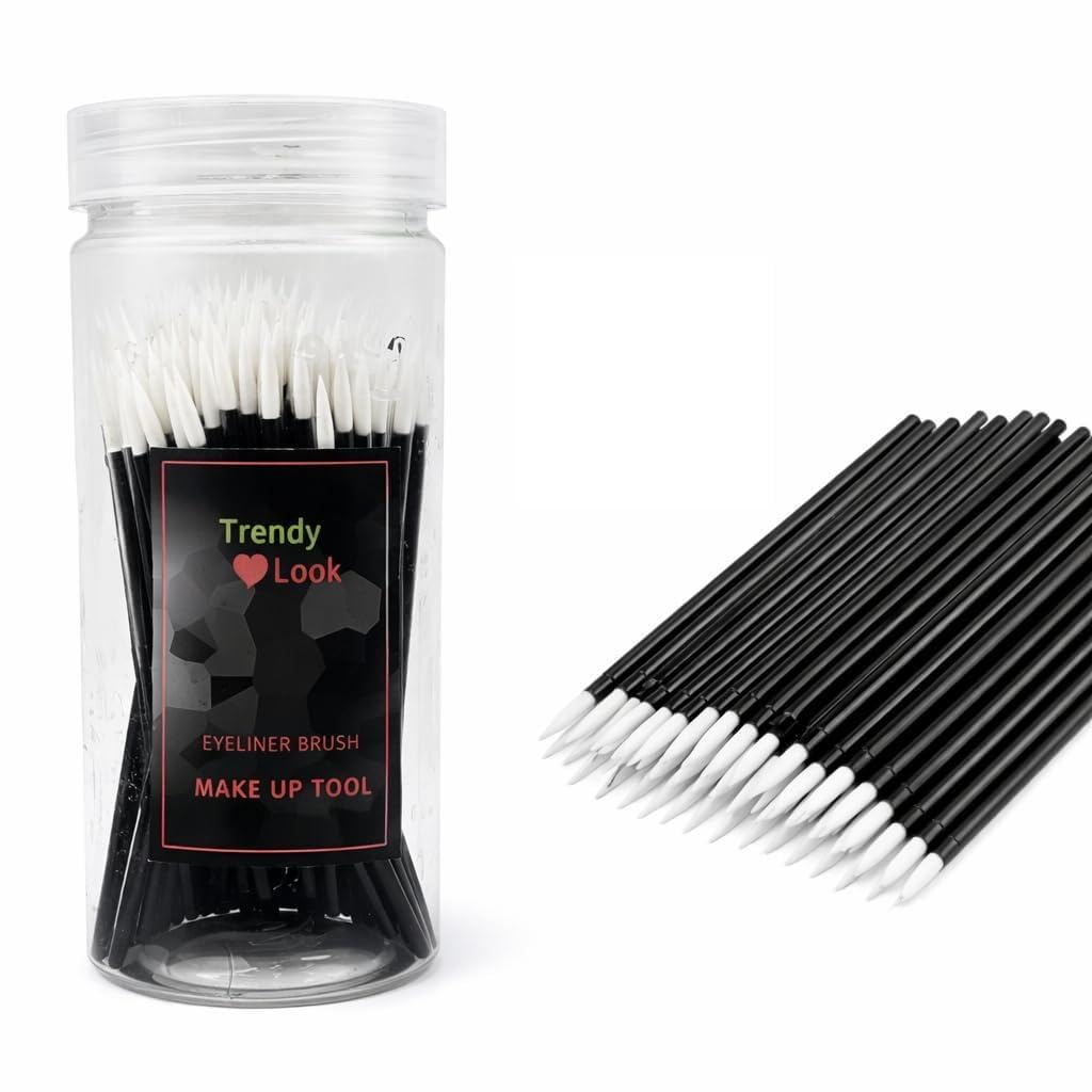 Home and Salon Disposable Eye Liner Brush (Pack of 50) - Black-picture-20