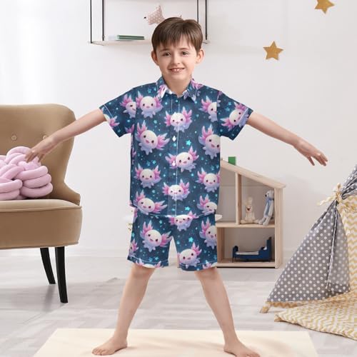 Image of Boccsty Ice Cream Drip Boy Summer Shorts Sets Hawaiian Toddler Boys T-Shirt & Pants 2 Pcs 3T-10T