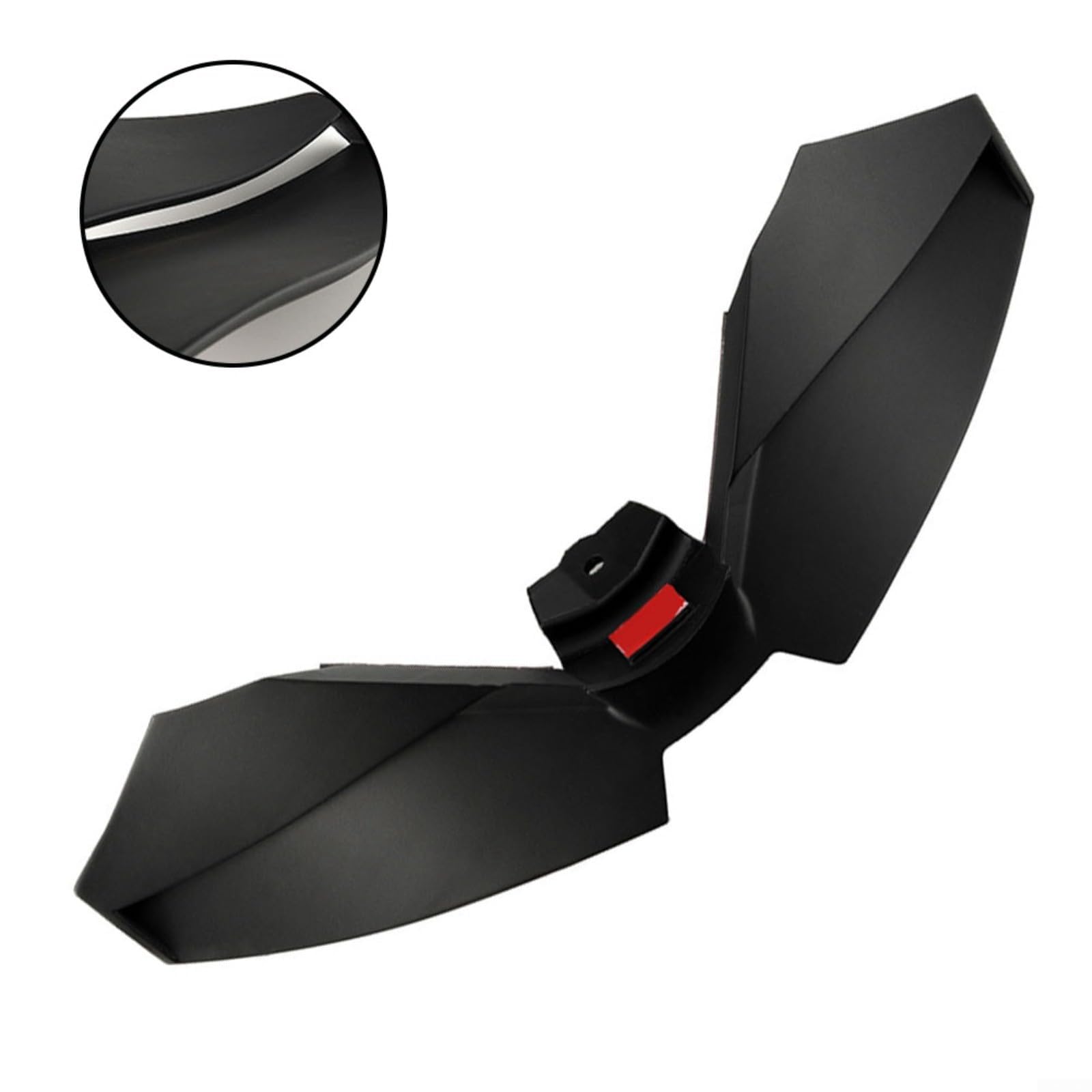 Aileron de carénage avant de carrosserie, pour MT-09 SP 2024-2025 Aileron aérodynamique pour stabilisateur, kit de force d'appui en plastique haute résistance, noir