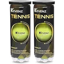 KEVENZ 6-Pack Pressurized Tennis Ball, 2 Cans with Seal Design,Advanced All Courts Balls,Highly Elasticity, More Durable, Good for Beginner Training Ball
