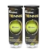 KEVENZ 6-Pack Pressurized Tennis Ball, 2 Cans with Seal Design,Advanced All Courts Balls,Highly Elasticity, More Durable, Good for Beginner Training Ball