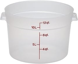 Cambro (RFS12PP190) 12 qt Round Polypropylene Food Storage Container - Camwear®