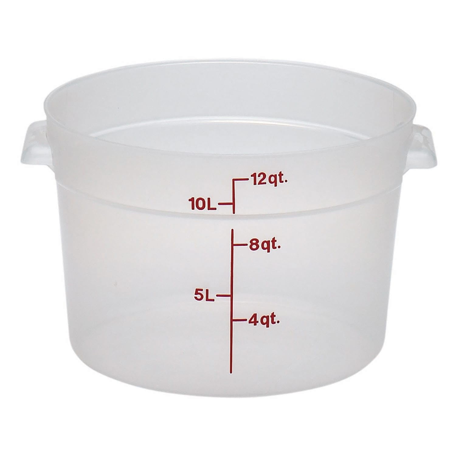 Cambro (RFS12PP190) 12 qt Round Polypropylene Food Storage Container - Camwear®