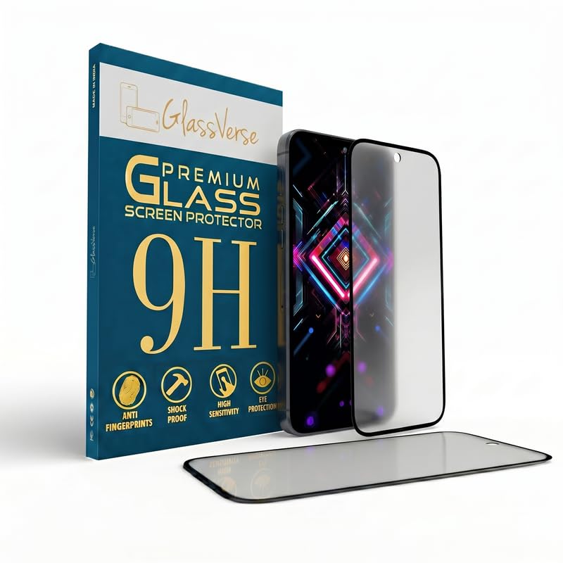 Image of GlassVerse Matte Tempered Glass for Redmi K40 | Anti Glare, Smooth Touch Screen Protector, 9H Hardness, Edge to Edge, Case Friendly, Hassle-less Installation Kit Included. (Pack of 1)