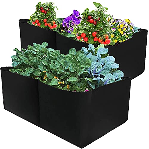 Buy IDOXE 2Packs 4X2FT Large Space Fabric Raised Garden Bed Inner Bag