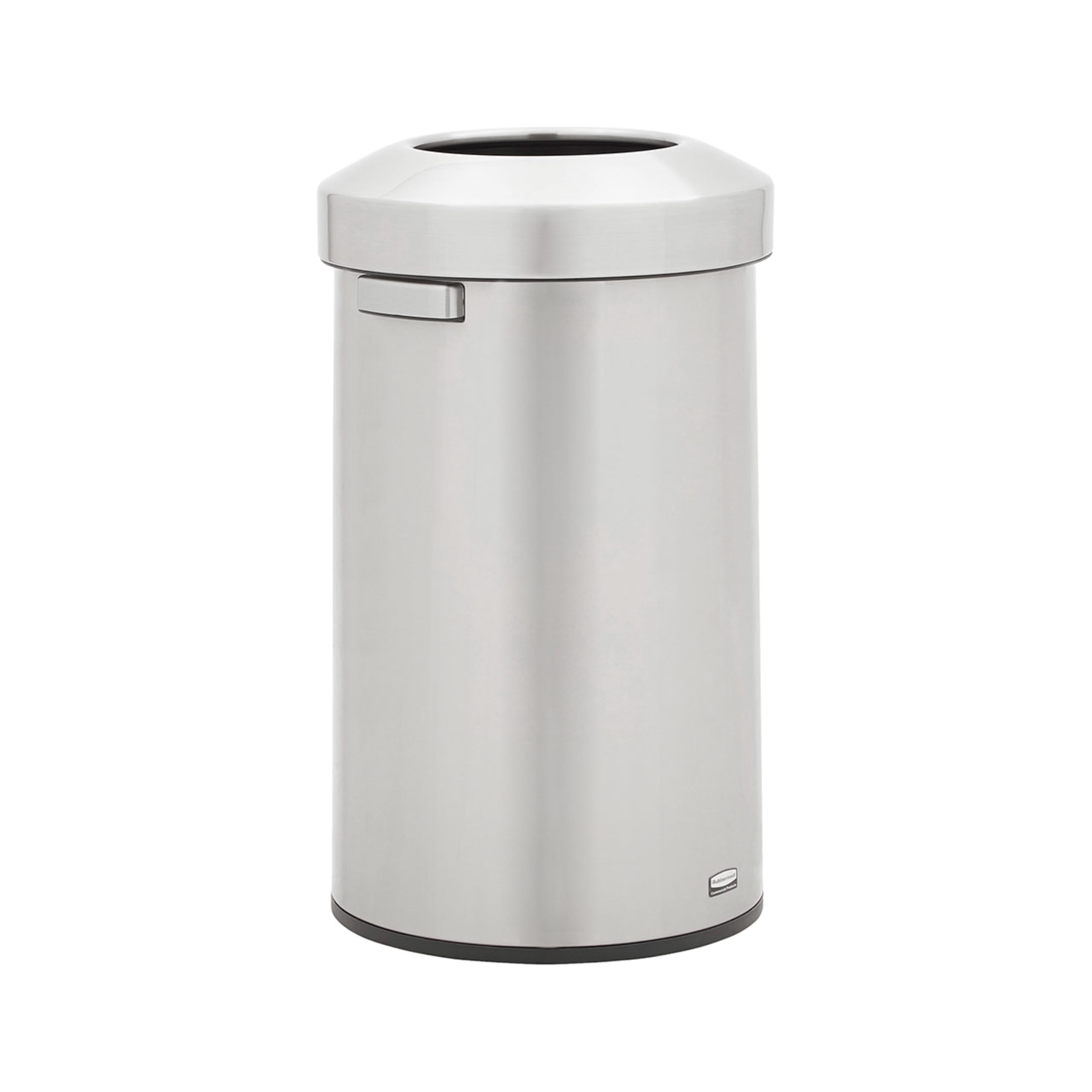 Rubbermaid Commercial Products Refine Decorative Container, 23 Gallon, Round Stainless Steel Trash Can, Indoor for Hotel Lobbies/Conference Rooms/