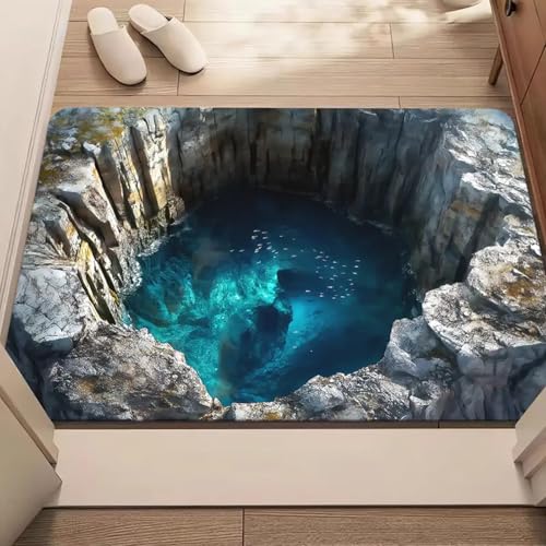 Tapete ilusión óptica 3D para sala y dormitorio miniatura 6