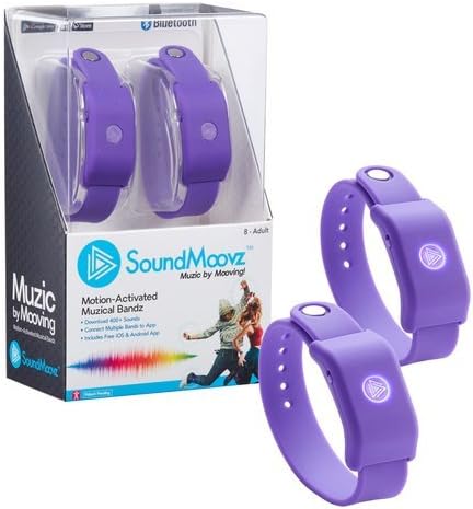 Soundmoovz Wearable Motion-Activated Musical Bands and App- Purple
