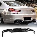 TGFOF Heckstoßstangen-Diffusor passend für BMW 6er-Serie F06 F12 F13 640i 650i M Sport M6 2012–2016 Fiberglas FRP glänzend schwarz untere Stoßstange Lippe Spoiler Body Kit TGFOF Heckstoßstangen-Diffusor passend für BMW 6er-Serie F06 F12 F13 640i 650i M Sport M6 2012–2016 Fiberglas FRP glänzend schwarz untere Stoßstange Lippe Spoiler Body Kit