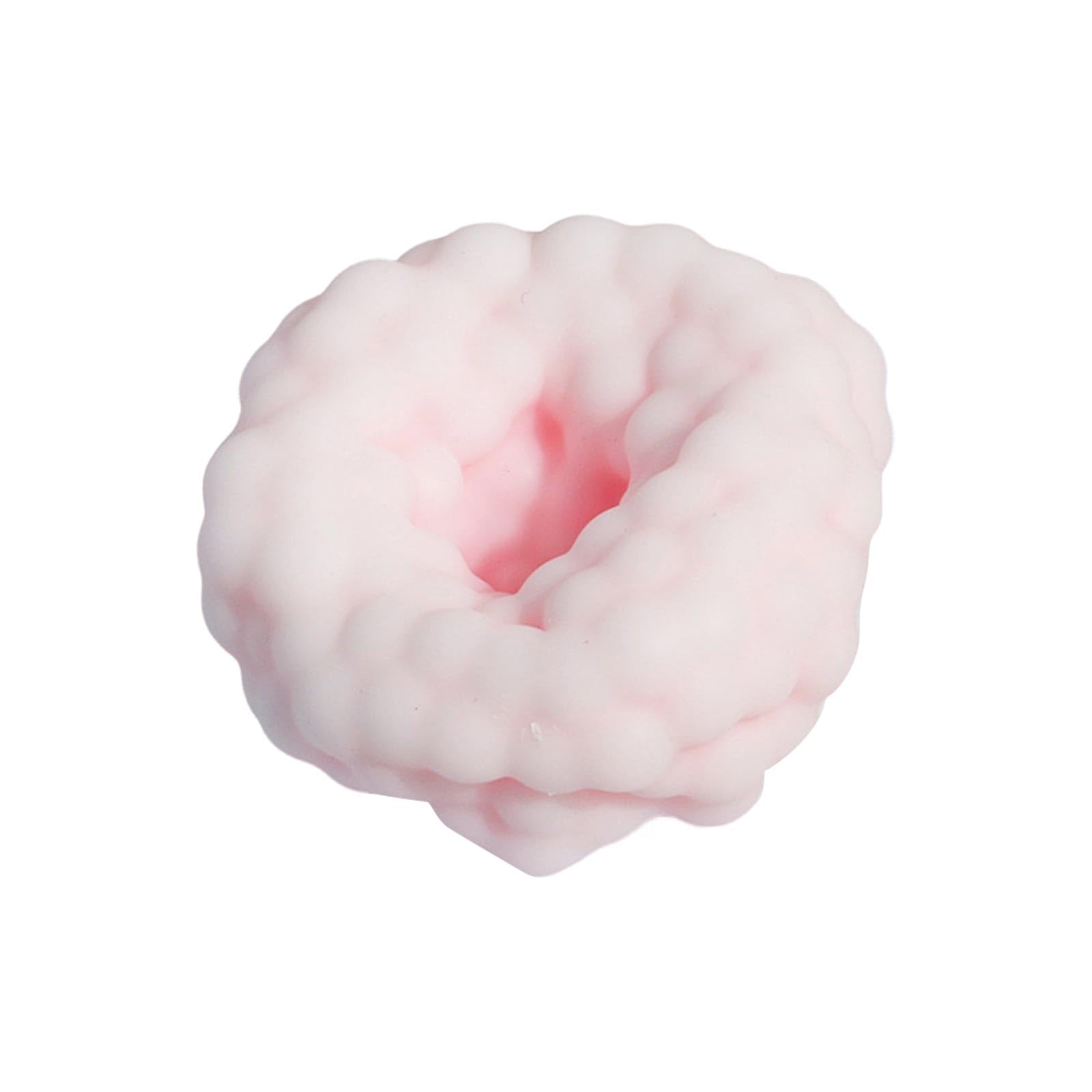 Stress Toys, Squishy Fidget Toys for Kids Adults, Water Bead Squeeze Toy for Anxiety Relief, Sensory Food Squishies for ADHD Autism, Birthday Party Favors, Easter Gifts (Pink)