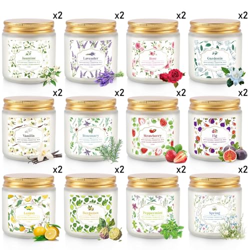 Image of 24 Pack Candles for Home Scented Aromatherapy Candles Gifts Set for Women, Natural Soy Wax Candle, 3.5 oz Long Lasting Candles, Birthday, Valentine, Christmas, Anniversary Present