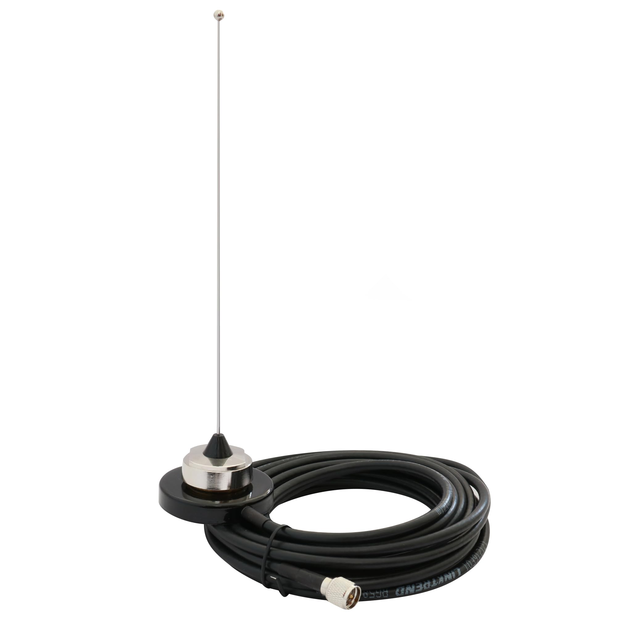 VHF 155-174MHz Antenna with NMO Mini Magnetic Mount RG58 Cable Compatible with Mobile Radio (155-174MHz)