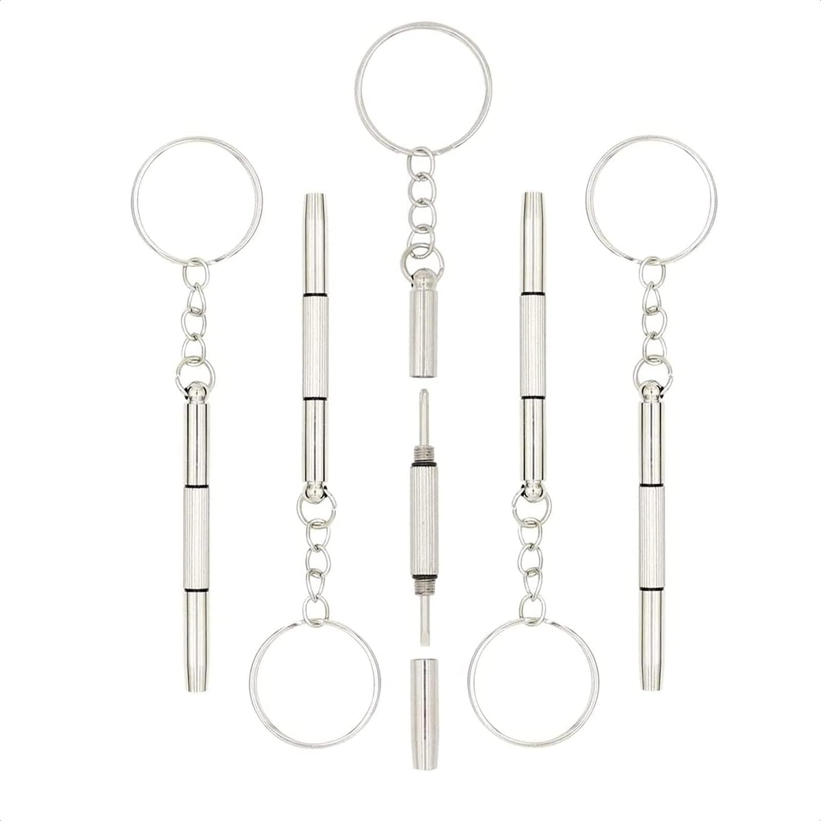 5Pcs Portable Door Lock - Privacy Door Lock Travel Hotel Door Lock Safety Gadgets Door Lock Latch Travel Gadgets Kit 3 in 1 Keychain