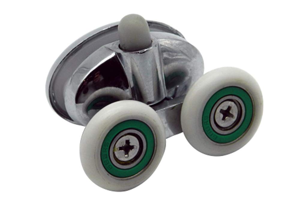 Shower Door Wheels | 23mm or 25mm Wheels | Upper or Lower | Double Roller | ROLL037 (Lower Wheel (23mm))
