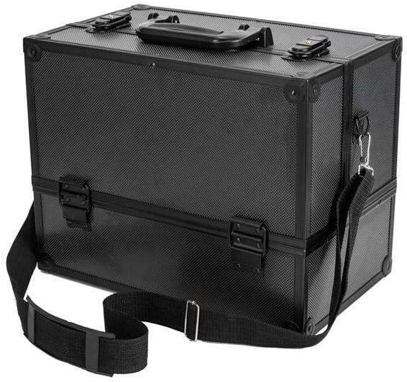 LKOP 14'' 6Tray Cosmetic Makeup Large Capacity Storage Suitcase Organizer Box w/Lock Cosmetic-display-cases Makeup organizer Bathroom organizer Makeup bag Storage cabinet Bathroom storage Makeu