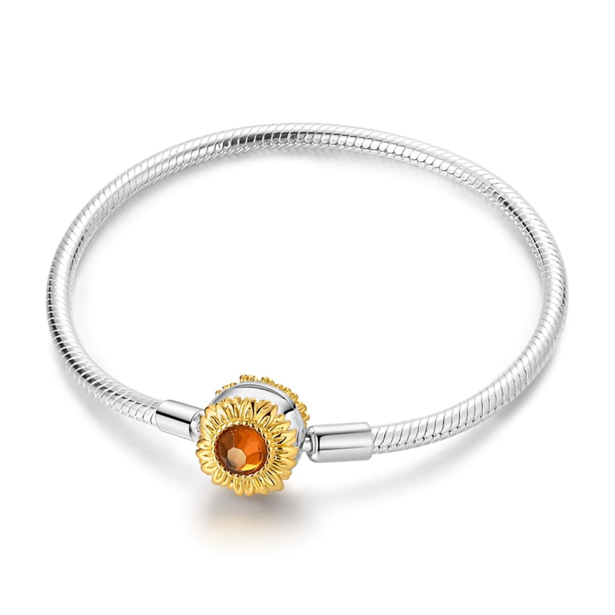 ChenYuTe 925 Sterlingsilber Schlangenkettchen Armband für Damen, Elegantes Schmuckgeschenk zum Muttertag, Valentinstag, Geburtstag & Weihnachten Hypoallergen