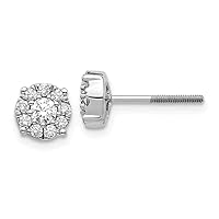 Algopix Similar Product 7 - 12 CT Natural Diamond Screw Back Halo