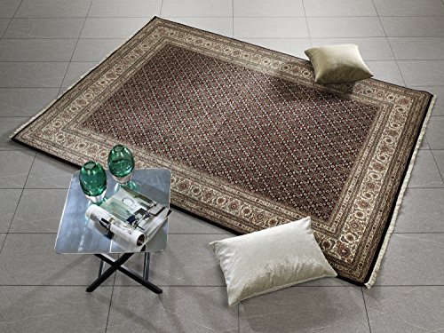 PARISA HERATI echter klassischer Orientteppich handgeknüpft in schwarz-creme, Größe: 250x300 cm – Bild 3