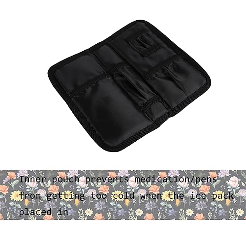 Image of apollo walker Insulin Cooler Travel Case Diabetic Medication Cooler with Ice Packs and Insulation Liner insulin travel case tsa approved