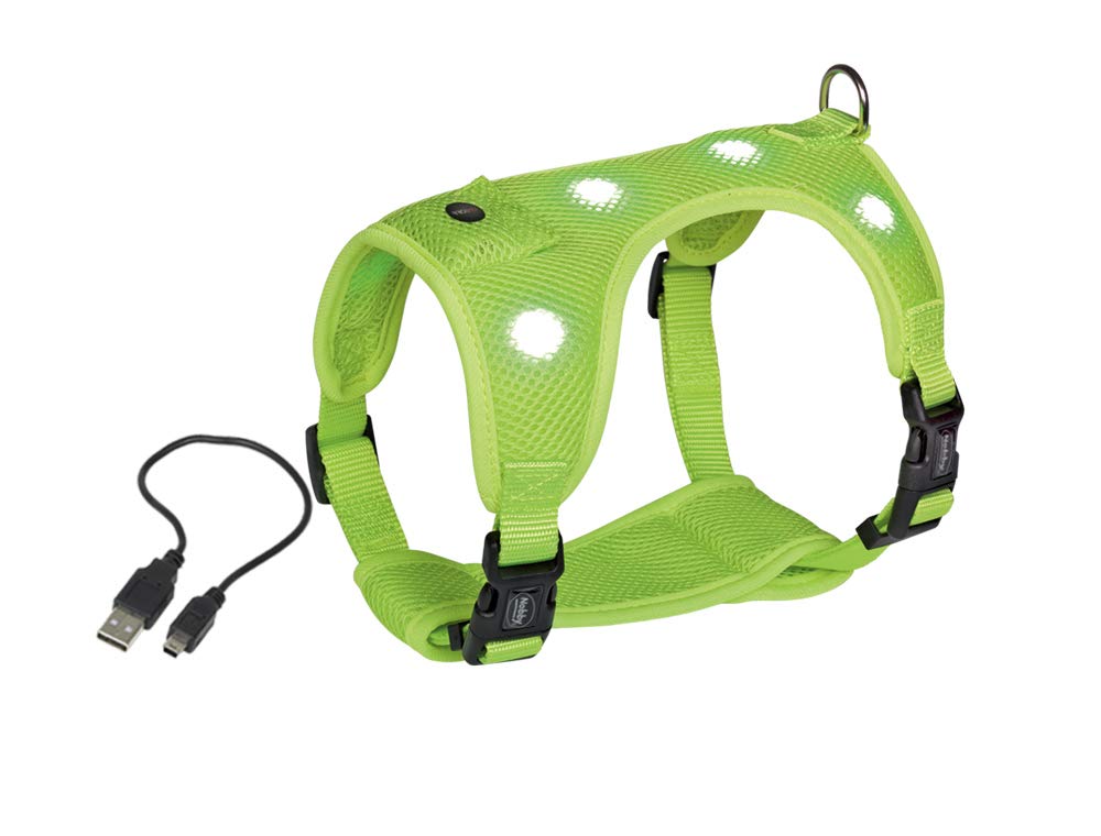 Nobby Flash Mesh LED Safety Harness Neon Yellow Small