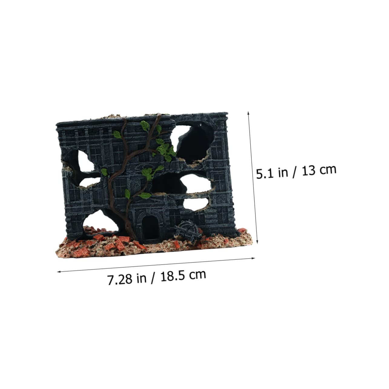 Decorazione Casa Imitata per Serbatoio Decorativo Adatto per Pesci Betta e Aggiunge all Aquarium