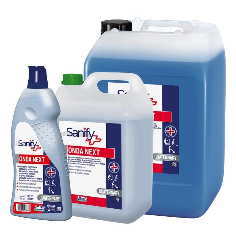 SUTTER DISINFETTANTE ONDA NEXT PRESIDIO MEDICO CHIRURGICO X 5 KG DISINFETTANTE, DETERGENTE, DEODORANTE
