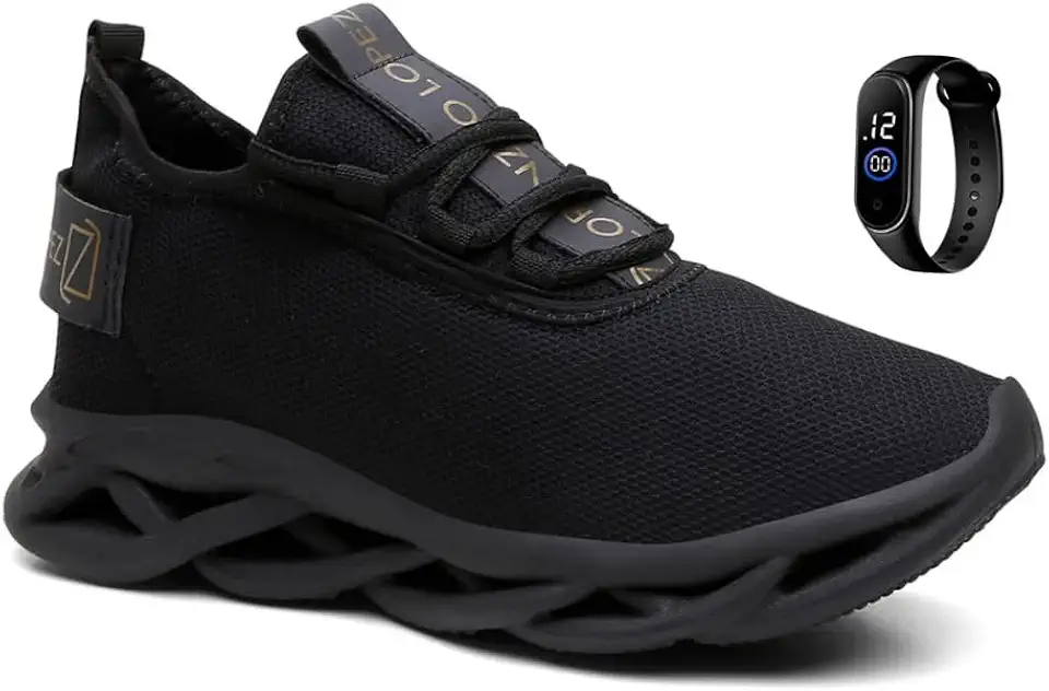 Tênis Academia Masculino Esportivo Ortopédico Leve + Relógio