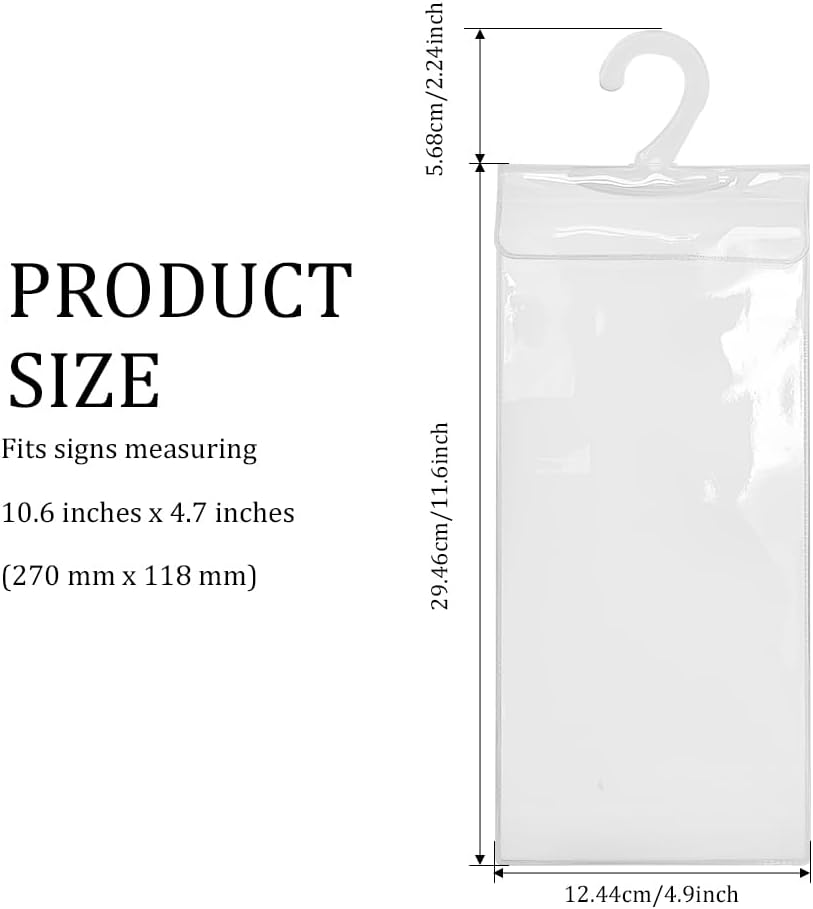 Handicap Parking Placard Holder, Handicap Placard Holder, Ultra Transparent Disabled Permit Protective Cover with Large Hanger, Rear View Mirror Disability Permit Hanger for Most Cars (1PCS)