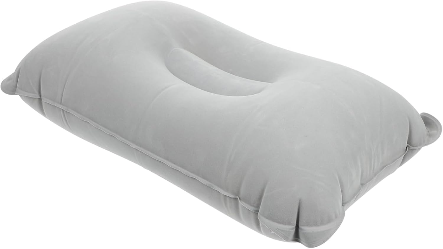Levemolo Inflatable Camping Pillow Lightweight and Comfortable Office Rest Pillow for Travel and Outdoor Use Thick PVC Material Large Gray