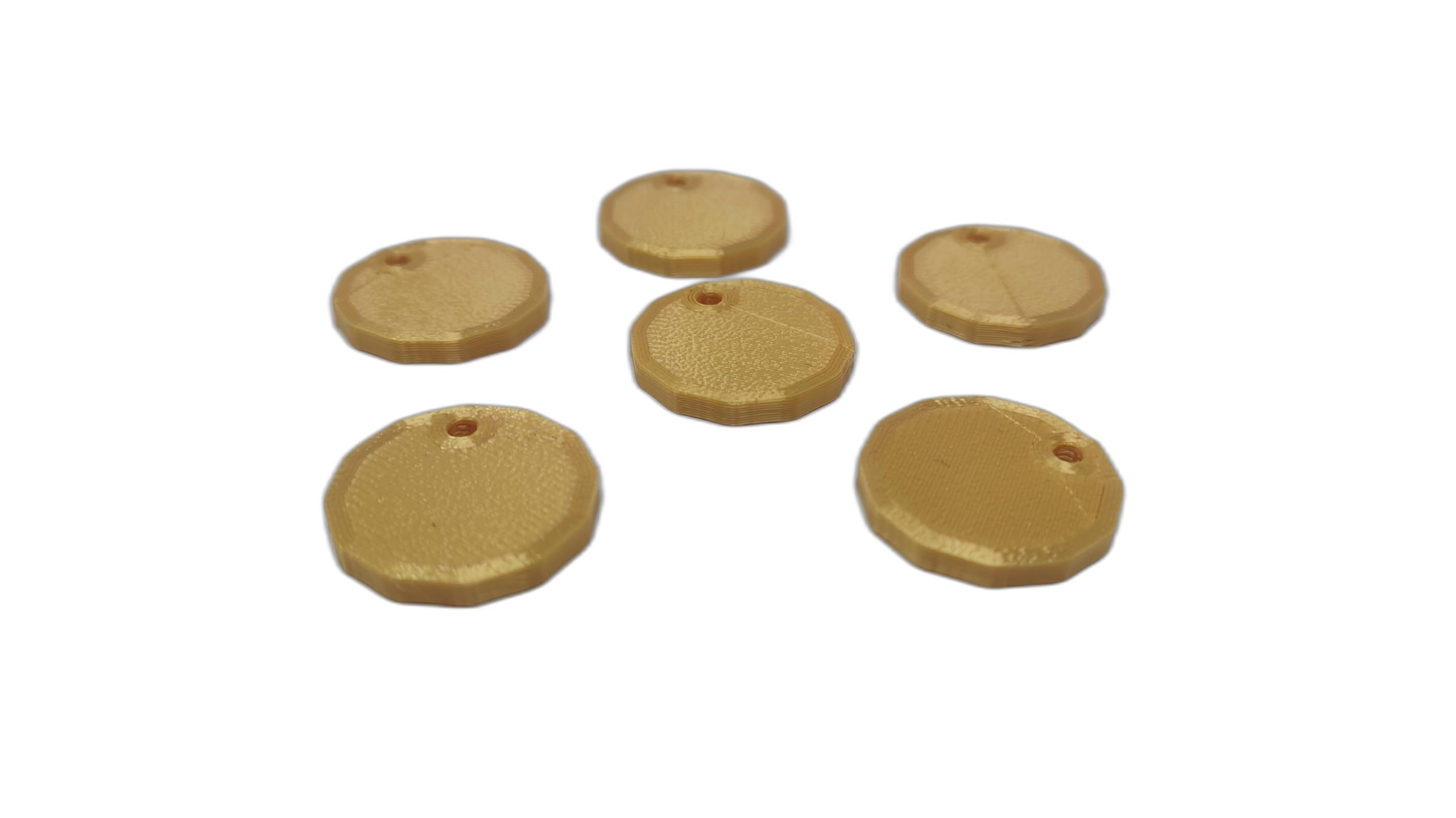 eTech4Us 200 Pack Gold Trolley Coin Token Removable Supermarket 1 One Pound Shopping Cart Holder - 3D Printed