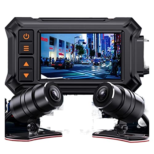 Cámara de salpicadero para moto de lente dual 1080P: seguridad impermeable en tus rutas