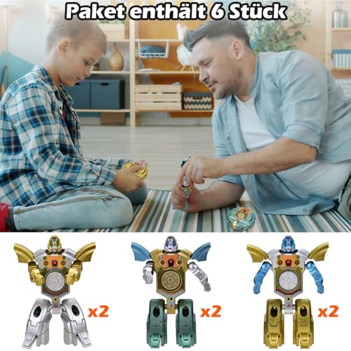 Finger Spinner 2-in-1 transformierbares Roboterspielzeug, Stressabbau, transformierender Roboter, Kinderspielzeug, Cooles Gadget, Geschenk für Kinder ab 3 Jahren