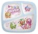 Zak! Designs 3-Section Plate featuring Shopkins Graphics, Break-resistant and BPA-free plastic