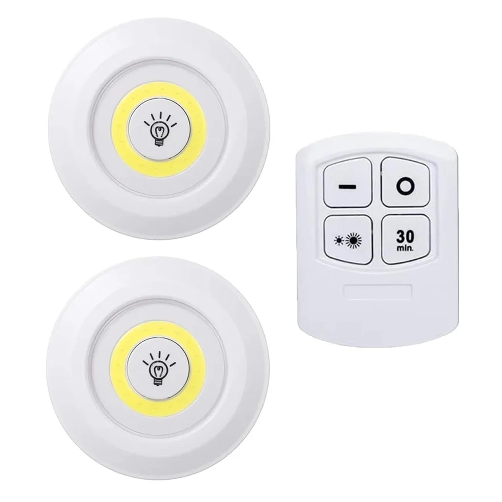 CKAFZMYJQBT Dimmable LED Under Cabinet Light with Remote Control Battery Operated LED Closets Lights Wardrobe Bathroom Lighting Night Light