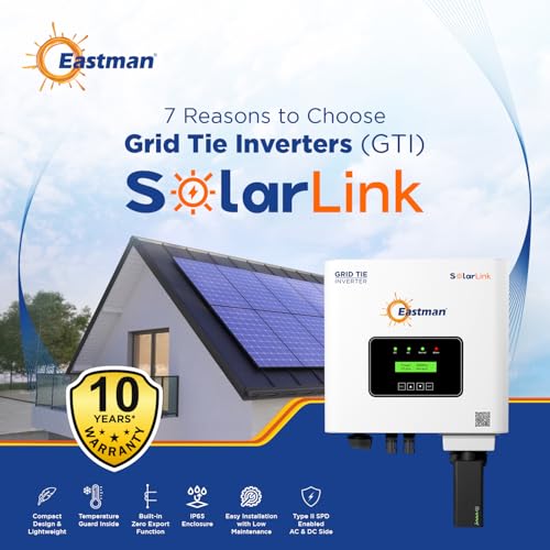 Eastman 5kW Grid Tie Solar Inverter | Single Phase On-Grid System for ...
