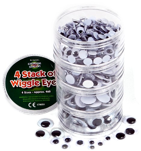 Creation Station Wiggle Eyes (Black)
