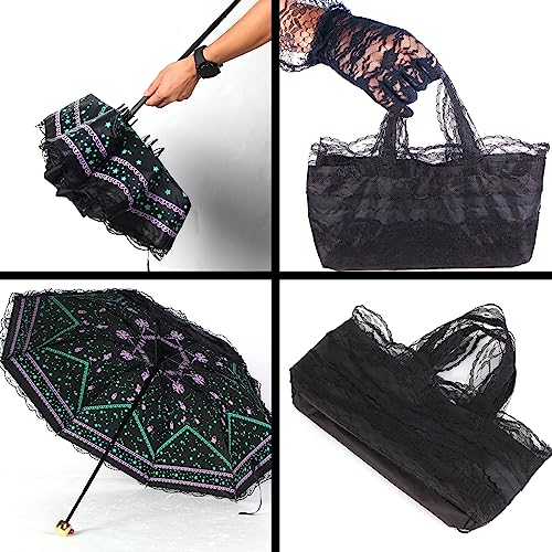 Graehn Princess Lace Ultraviolet-Proof Folding Umbrella Anti-Uv Dome Parasol #TOP6