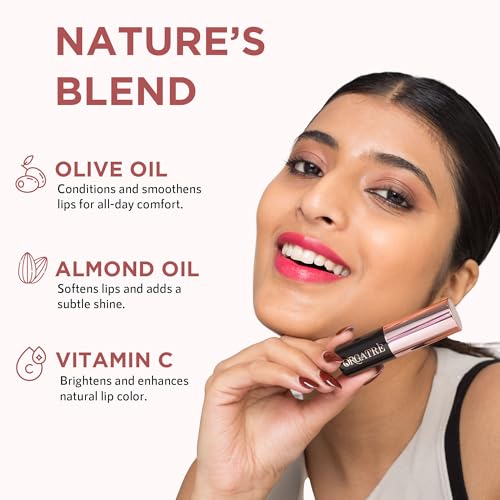 Image of Orgatre MoodBliss Creamy Matte Long Lasting Bullet Lipstick for Women | Intense Colour, Keeps Lips Moisturised | Non-Drying | Highly Pigmented Non-Transfer Formula | Enriched with Almond Oil (Muddy Mirage, 3.2 gm)
