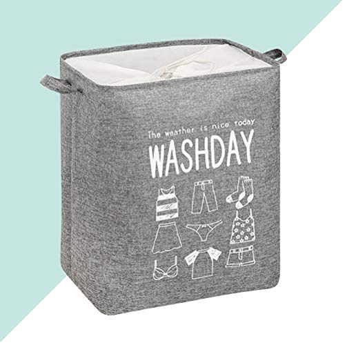 DOITOOL Saco de roupa suja dobrável de 1 unidade Recipiente de armazenamento de roupas sujas Grande