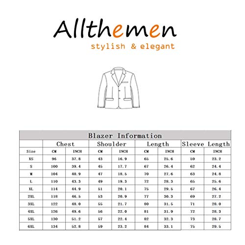 Allthemen Heren pailletten, colbert goud, glitterblazer, slim fit, bruiloft, smoking - Image 8