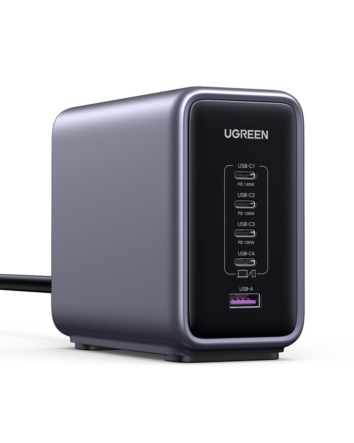 Ugreen Ładowarka sieciowa GaN Nexode 300 W USB-A 4x USB-C, biała