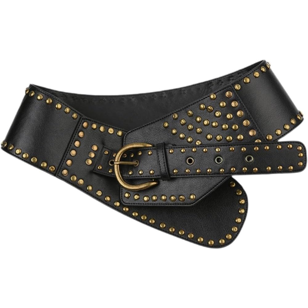 Cinturón ancho para mujer para ajustar vestidos góticos y retro 7
