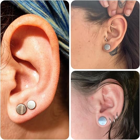 5 Pairs Set Ear Taper 18G-00g Stretching Plugs in 0.5mm Increments 316 Surgical Stainless Steel Hypoallergenic Gauges Body Piercing Jewelry2