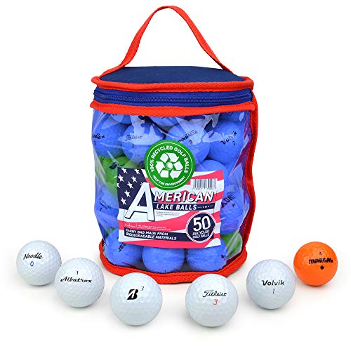 Second Chance 50 palline da golf Lake con custodia, mix