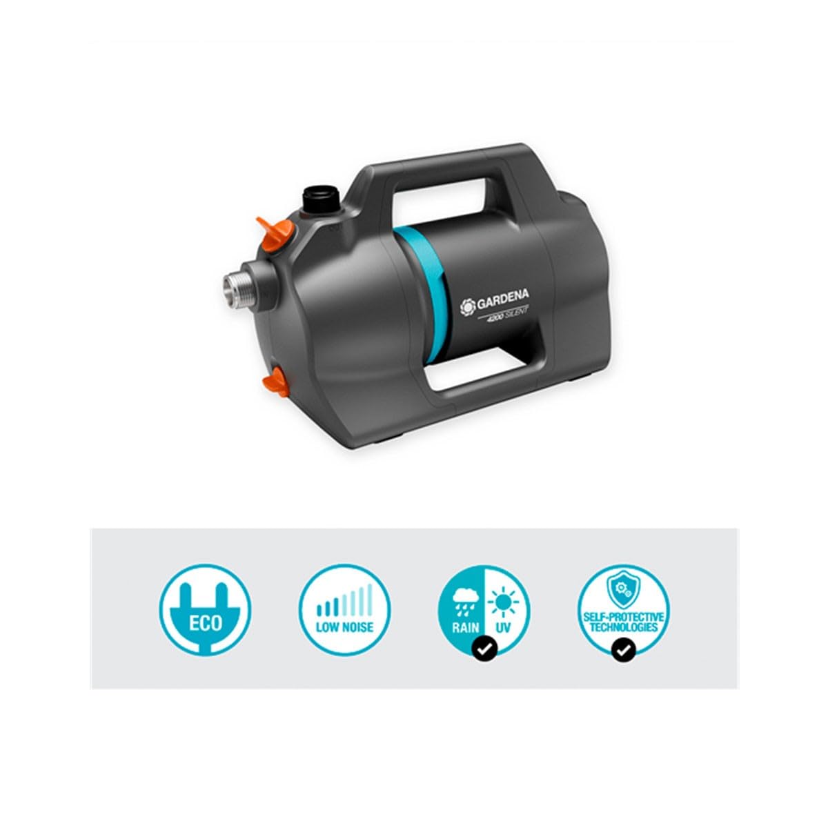 GARDENA 4200 Silent Gartenpumpe 4200 l/h 39m