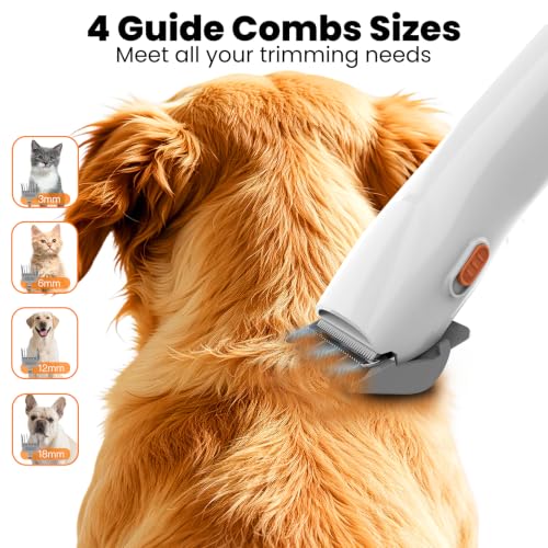 Image of PG10 Dog Grooming Vacuum with Electric Clipper & Shedding Brush, 12,000Pa Suction Pet Grooming Vacuum for Dogs, Low Noise Pet Hair Vacuum with Grooming Kit for Home Shedding and Trimming