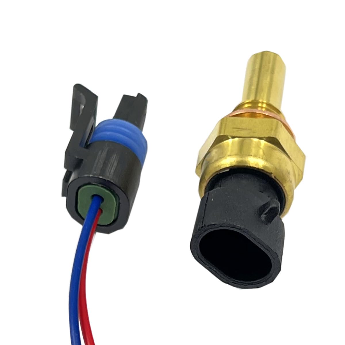 FainWan 213-4514 213-4333 19236568 Engine Coolant Temperature Sensor with Pigtail Connector Compatible with Lacrosse Impala Express Silverado Suburban