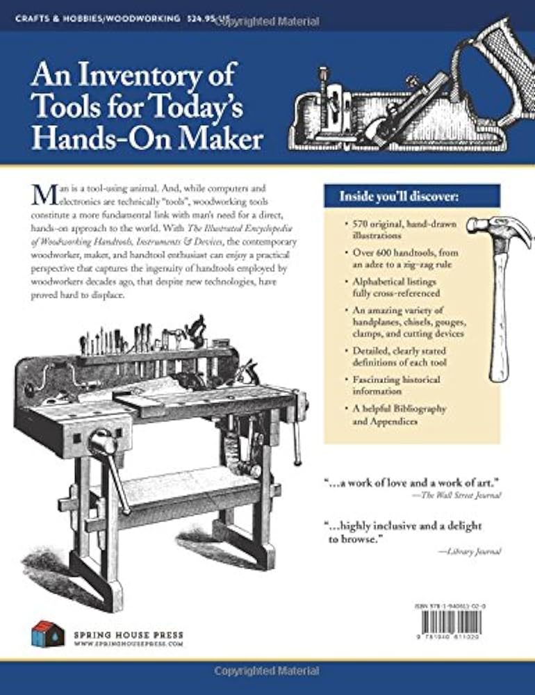 The Illustrated Encyclopedia of Woodworking Handtools, Instruments