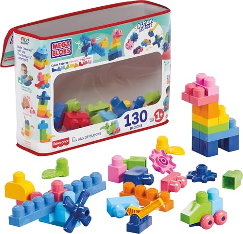 Big Block Bag : 130 pièces pour tout-petits avec rangement, Mega Bloks