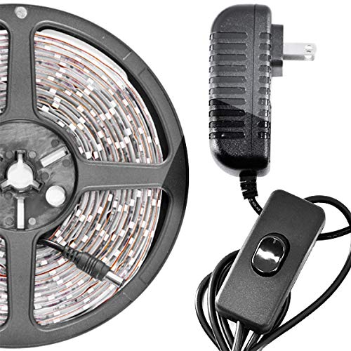 Biltek LK-SC-72 White On/Off Switch Control Kit (6' Feet Cool 114 LEDs Light Smd3528 110V Plug)